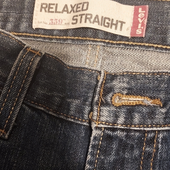 Men's Levi's Relaxed Fit Jeans in Classic Blue - Picture 4 of 5